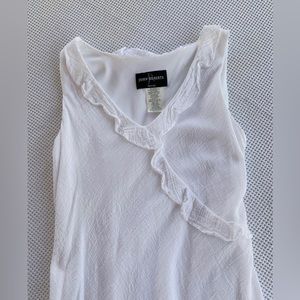 Vintage White Cotton Gauze Dress